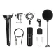 Puluz PU612B Studio Broadcast Condenser Microphone Black