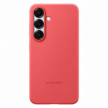 Чехол Samsung для Galaxy S25 Silicone, красный