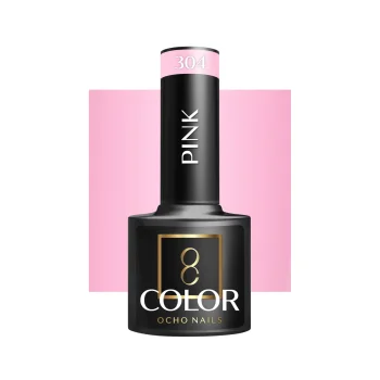 Ocho Nails Pink 304 hibrīda nagu laka, 5g