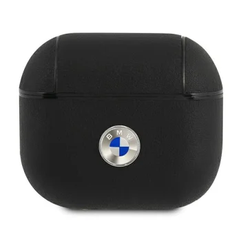 Чехол из натуральной кожи BMW Genuine Leather для AirPods 3 - черный
