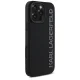 Karl Lagerfeld HC 3D Rubber Elongated Glitter iPhone 16 Pro Max Case - Black