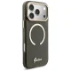 Чехол Guess IML Glitters Script Strap MagSafe для iPhone 17 Pro Max – чёрный