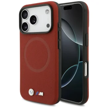 BMW iPhone 17 Pro vāciņš M FW Metal Logo MagSafe, sarkans