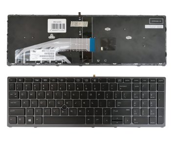 HP ZBook 15 G3, G4, 17 G3, G4 Keyboard with Backlight (US)