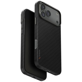 Uniq Keva EDGE Magclick Charging maciņš iPhone 17 Pro Max – melns | Phone Case Cover