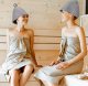 Premium Felt Sauna Hat for Heat Protection, Grey