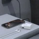 Сетевое зарядное устройство Dudao A27CEU 25W GaN USB-C с кабелем, белое