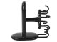 Rotating Utensil Hanger with 8 Adhesive Hooks, Black