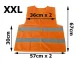 Atstarojošā drošības veste XXL EN 471 autovadītājiem, oranža