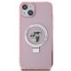 Чехол Karl Lagerfeld для iPhone 15 Ring Stand Karl&Choupette MagSafe, розовый