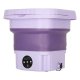 Saliekama mini ceļojumu veļas mašīna 8L, violeta