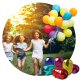 Ricokids 0,42m3 hēlija balons ar 50 baloniem un lenti