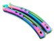 Butterfly rainbow butterfly knife