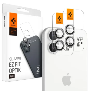 Spigen Glas.tR EZ Fit Optik Pro закаленное стекло для камеры iPhone 16 Plus (2 шт.)