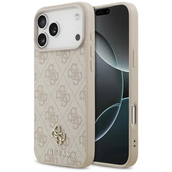 Чехол Guess 4G Small Classic MagSafe для iPhone 17 Pro Max, розовый