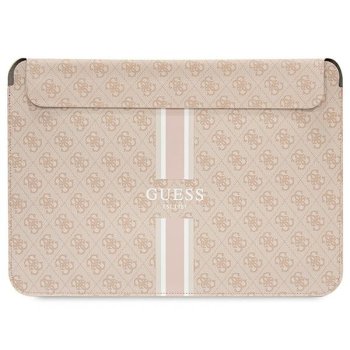Guess 4G Printed Stripes klēpjdatora vāciņš līdz 16", rozā