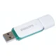 USB zibatmiņa Philips Snow Edition 8 GB USB 3.0, balta/zaļa