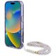 Guess Palm Trees Triangle Pearl Strap MagSafe Phone Case Cover iPhone 16 Pro Max Purple