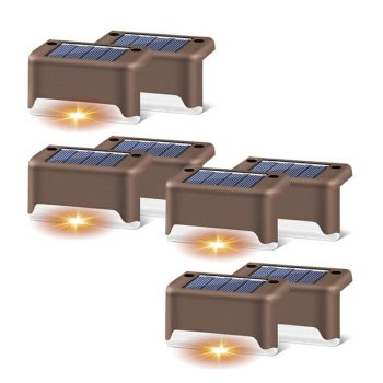 Solar Corner Step Lights for Outdoor Fences and Stairs 8 Pack