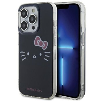 Apple iPhone 15 Pro Max 6.7'' Hello Kitty IML Kitty Face Cover Case, Black | Telefona Maciņš Vāciņš Apvalks Bampers