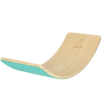 LULILO Ajlo Koka Līdzsvara Dēlis Plāksne Vingrošana Fitness ar Filci, Zils | Wooden Balance Board Exercises Fitness...