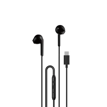 Dudao X3C vadu austiņas ar USB-C savienojumu 1.2m, melnas