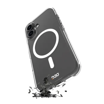 Чехол для iPhone 16 Puro Impact Clear D3O MagSafe, прозрачный