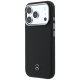 Mercedes Leather Semi Wrap MagSafe vāciņš Apple iPhone 17 Pro Max, melns