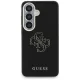 Guess Grained Big 4G Metal Logo vāciņš Samsung Galaxy S26, melns