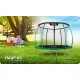 Neo-Sport NS-08C181 dārza batuts 252 cm ar iekšējo tīklu un kāpnēm, zaļš