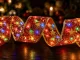 Новогодняя светодиодная лента для елки, 4м, 40 LED, красная