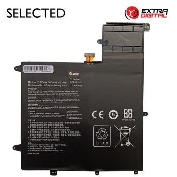 Extra Digital Selected portatīvā datora akumulators ASUS C21N1706 (3000mAh, 7.6V)