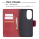Huawei P50 Leather Stand Book Case Cover with Card Slots, Red | Чехол для Телефона Кабура...