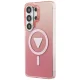 Guess IML Gradient Triangle MagSafe vāciņš priekš Samsung Galaxy S26 Ultra, rozā