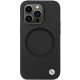 BMW iPhone 14 Pro Max vāciņš Signature Liquid Silicone MagSafe, melns