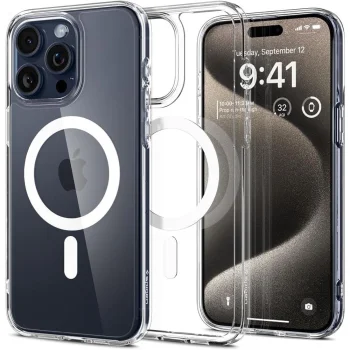 Чехол Spigen для iPhone 15 Pro Max Ultra Hybrid MagSafe, белый