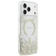 Guess Resin Bottom Glitter MagSafe vāciņš priekš iPhone 18 Pro Max / 17 Pro Max, zelta