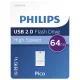 USB zibatmiņa Philips Pico Edition 64 GB USB 2.0, violeta