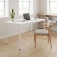 Virtuves galds ēdamgalds 120x60 cm 4-5 personām datorgalds ModernHome, balts