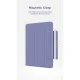 Apple iPad Pro 13\'\' (2024) (A2926 A2925) Nappa Texture Tri-Fold Book Case Cover, Purple | Чехол Книжка...