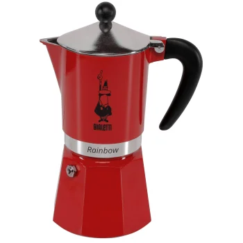 Bialetti Rainbow espresso kafijas kanna, 6 tasītes, sarkana