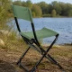 Folding Camping and Fishing Chair with Backrest, Green