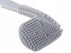 Silicone Toilet Brush with Wall Mount, Blue