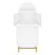 Activeshop 557G Cosmetic Chair with Trays, Gold and White