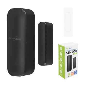 GreenBlue GB479 B Wireless WiFi Door and Window Opening Sensor, Black