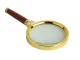 Classic Handheld Magnifying Glass 80mm, Gold