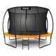 Neo-Sport NS-12C201 dārza batuts ar iekšējo tīklu 374 cm (12ft), oranžs