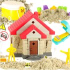 Creative Kinetic Sand Set 750g with House Molds and Figures