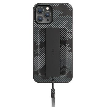 Apple iPhone 12 / 12 Pro 6,1" Uniq Etui Heldro Case Cover, Charcoal Camo