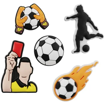 3D uzlīmju komplekts Football, 5 gab.